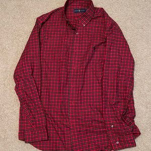 Red Polo Button Shirt